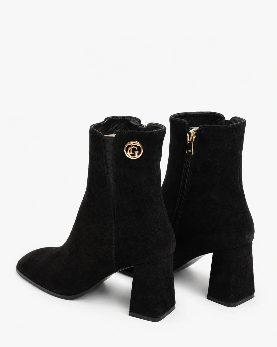 Botine negre cu siluetă minimalistă — fotografia 3 din 3
