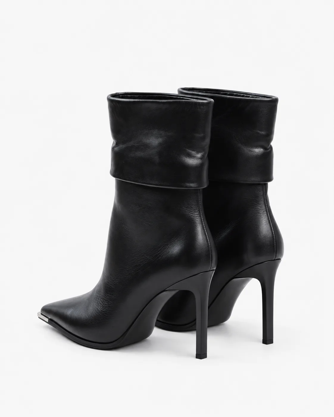 Botine negre cu manșetă — fotografia 3 din 4