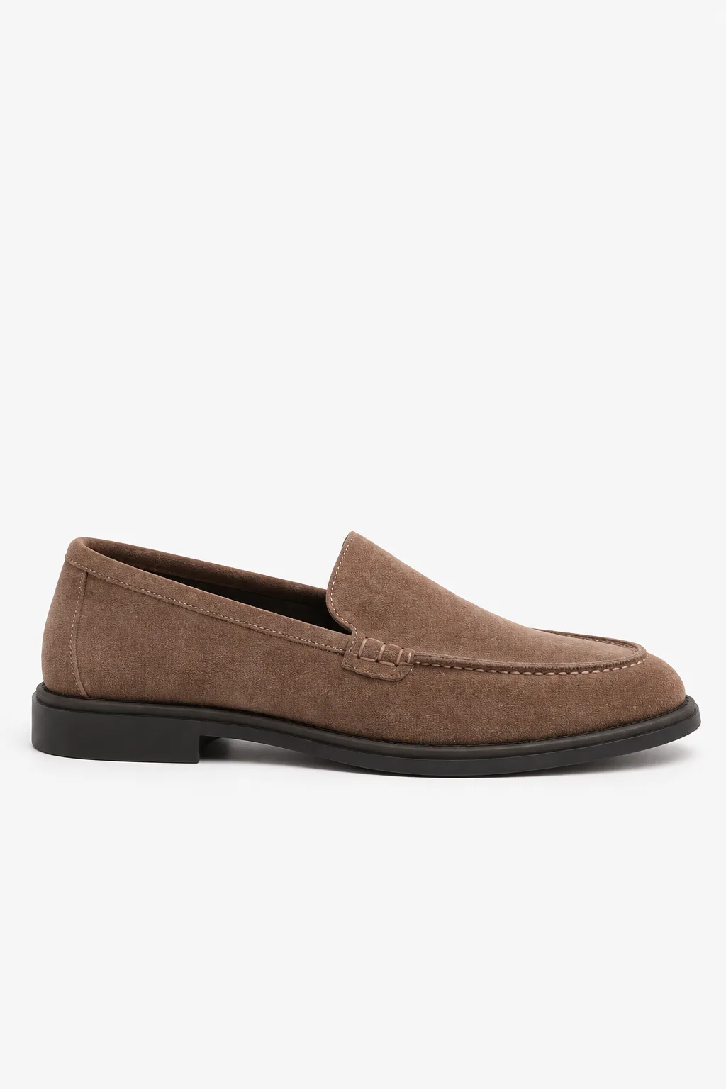 Loaferi taupe din piele întoarsă — fotografia 3 din 4