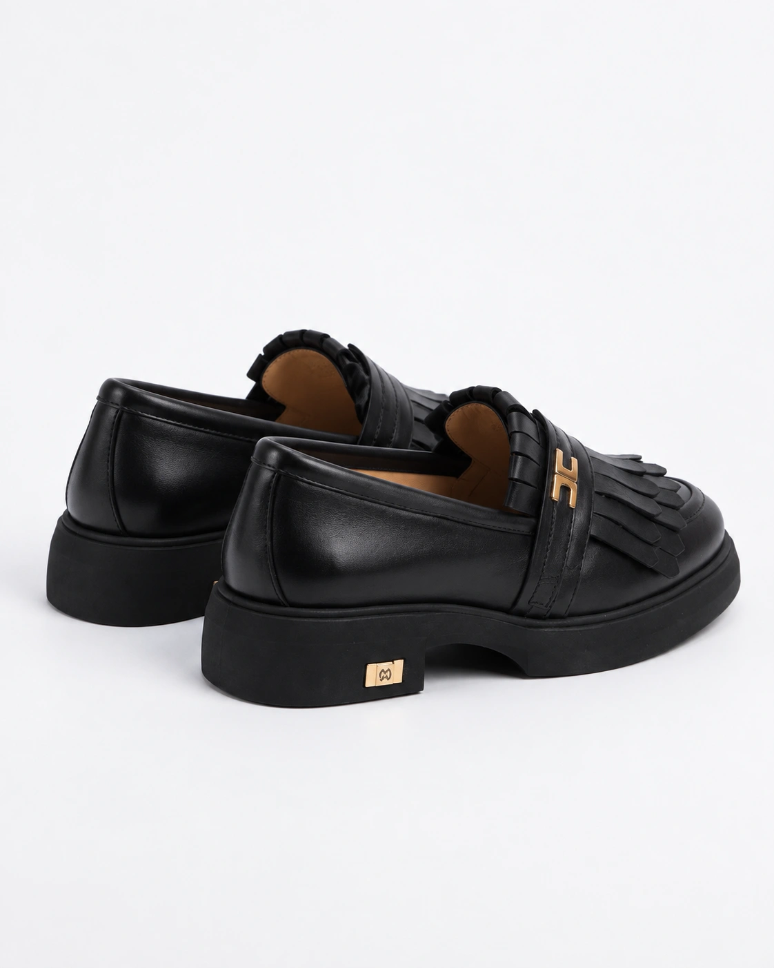 Loafers negri cu franjuri — fotografia 3 din 4