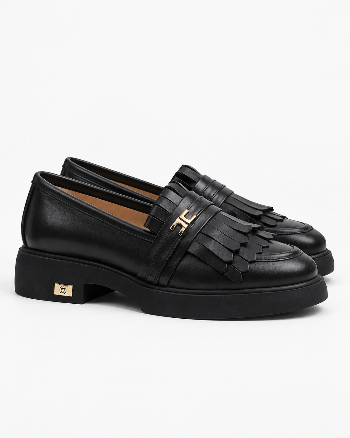 Loafers negri cu franjuri — fotografia 4 din 4