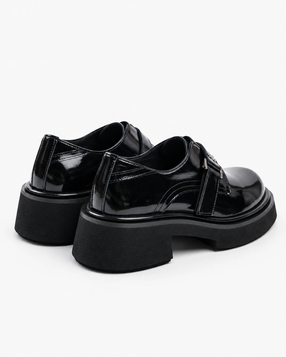 Pantofi Oxford negri lăcuiți — fotografia 4 din 4