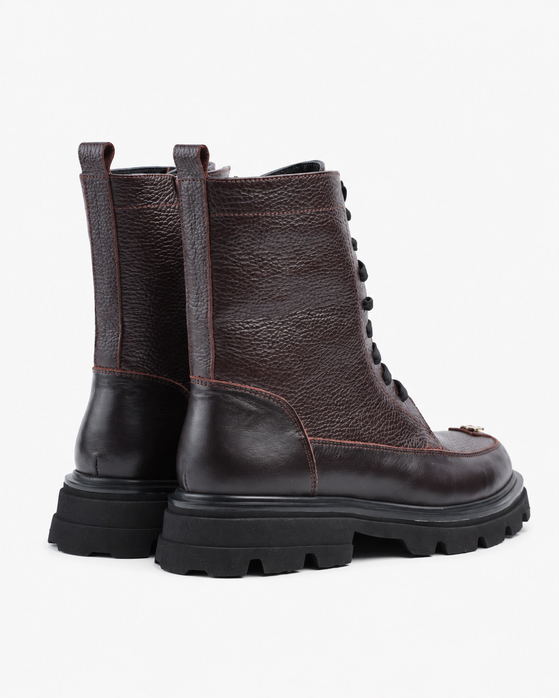 Botine maro cu talpă profilată — fotografia 4 din 5