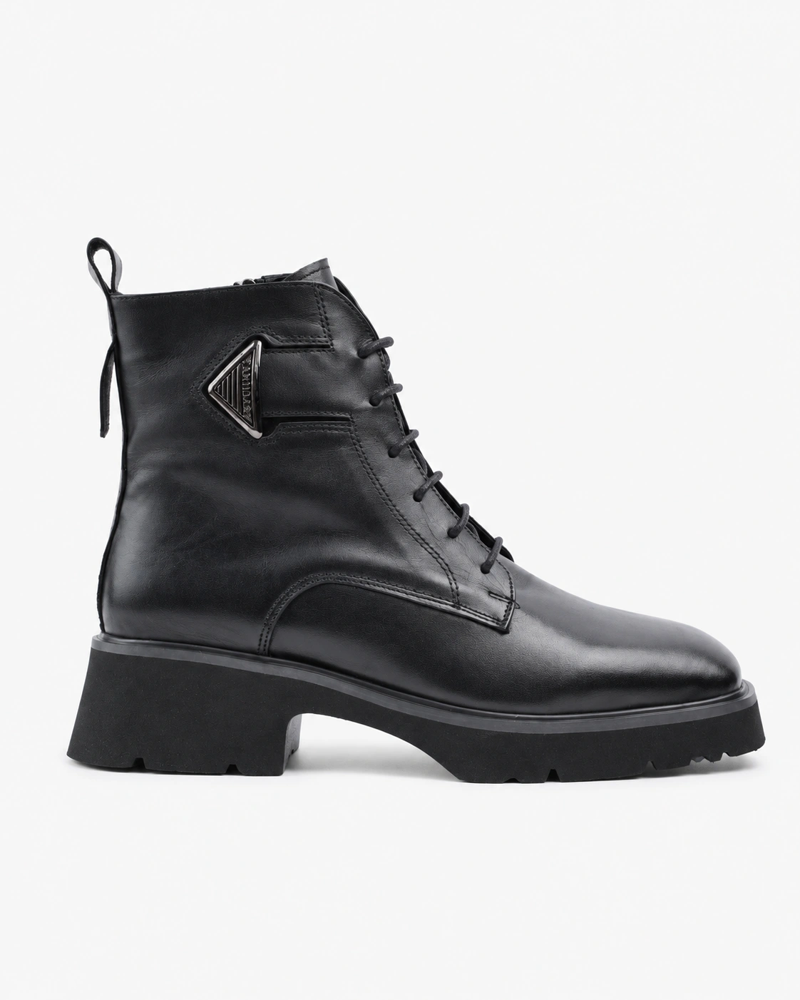 Botine negre cu talpă masivă — fotografia 3 din 4