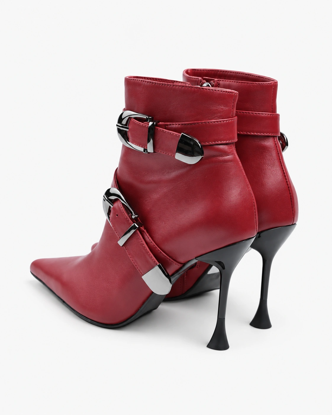 Botine roșii elegante — fotografia 4 din 4