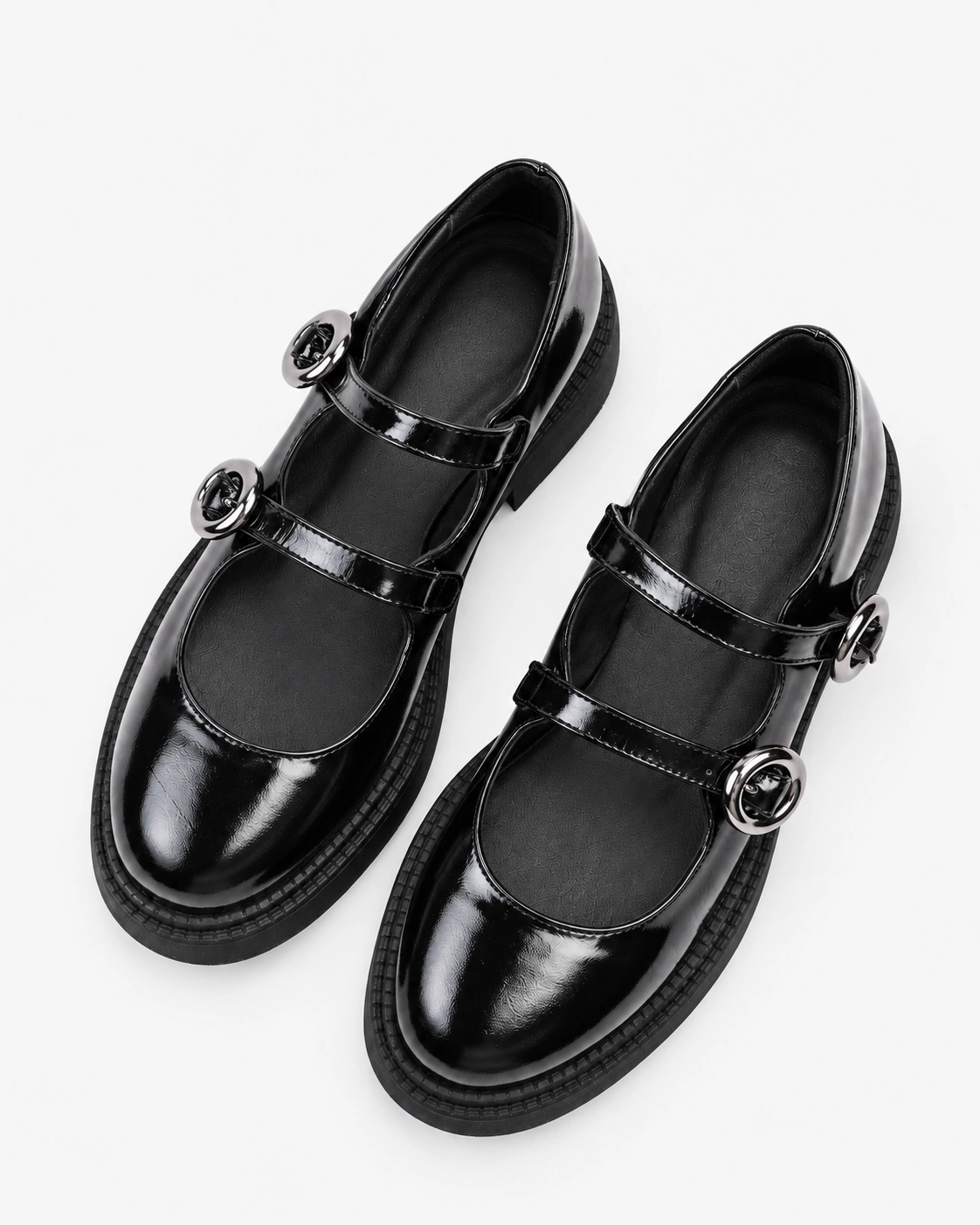 Pantofi casual din piele naturală lăcuită — fotografia 4 din 4
