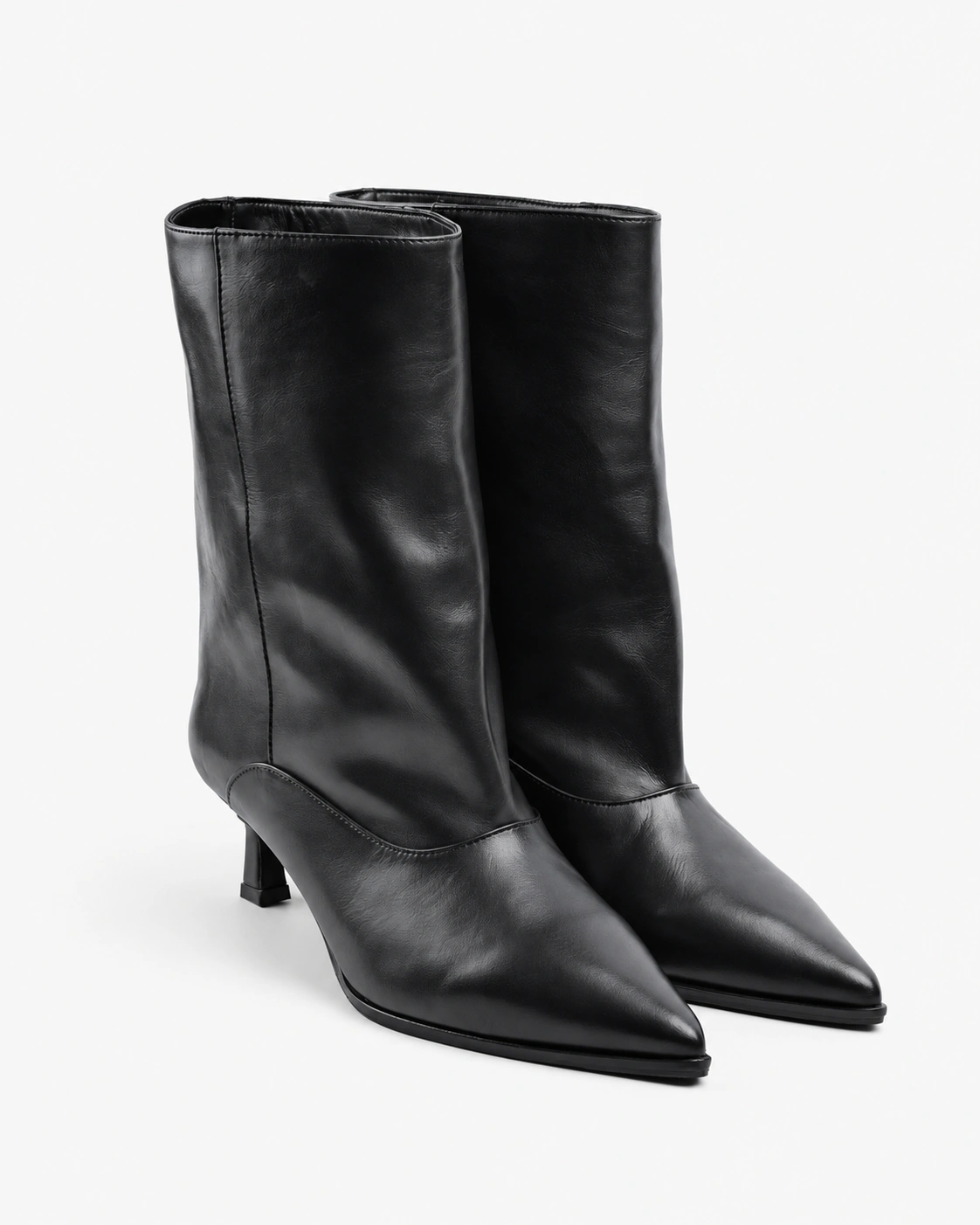Botine negre cu toc fin