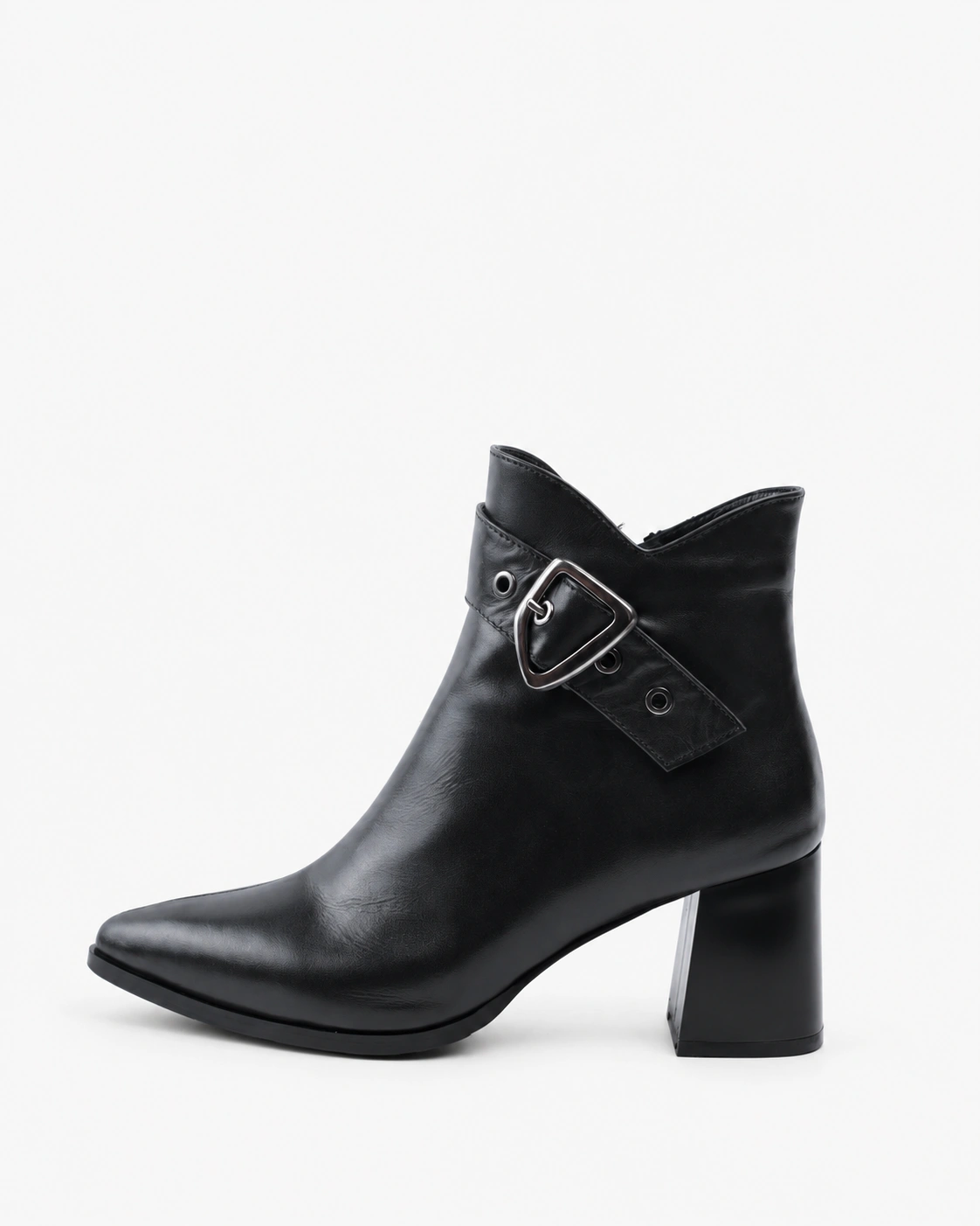 Botine cu cataramă argintie — fotografia 4 din 4