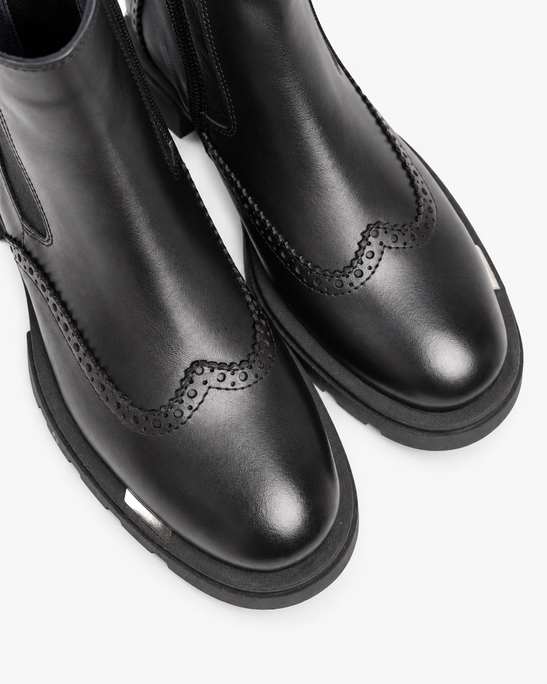 Botine Chelsea negre în stil clasic — fotografia 5 din 5