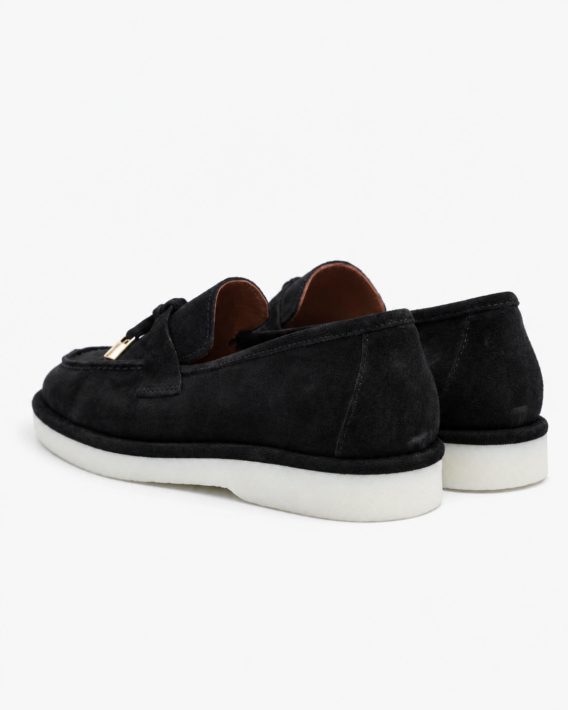 Loafers negri cu detalii aurii — fotografia 4 din 6
