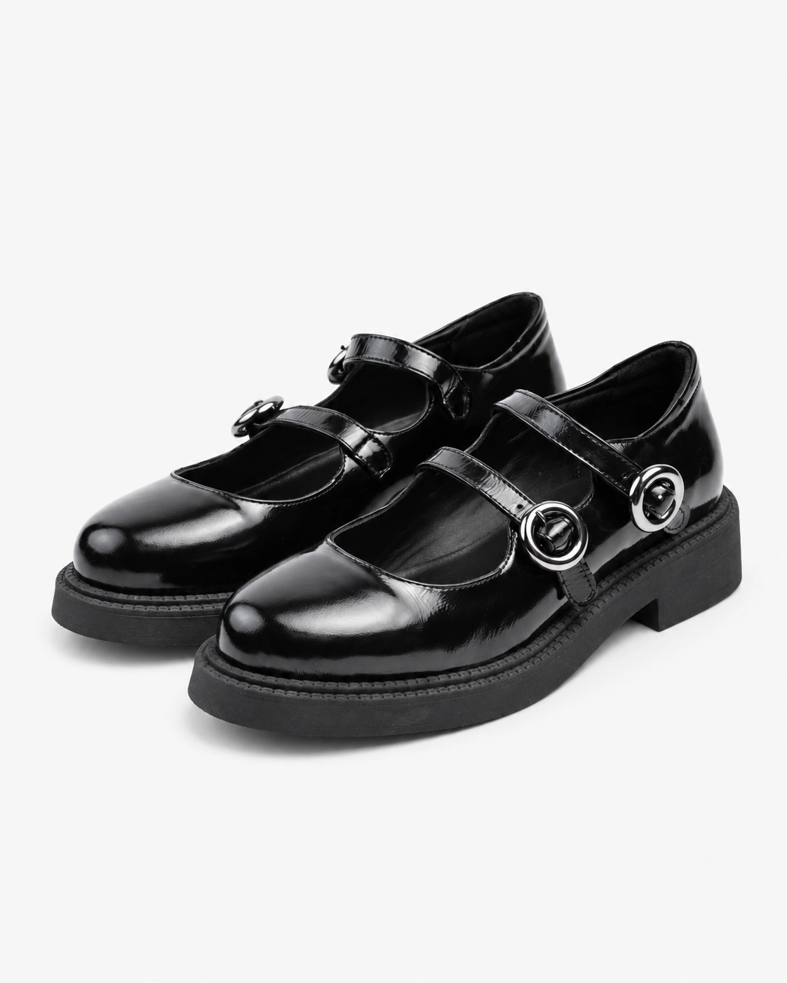 Pantofi casual din piele naturală lăcuită