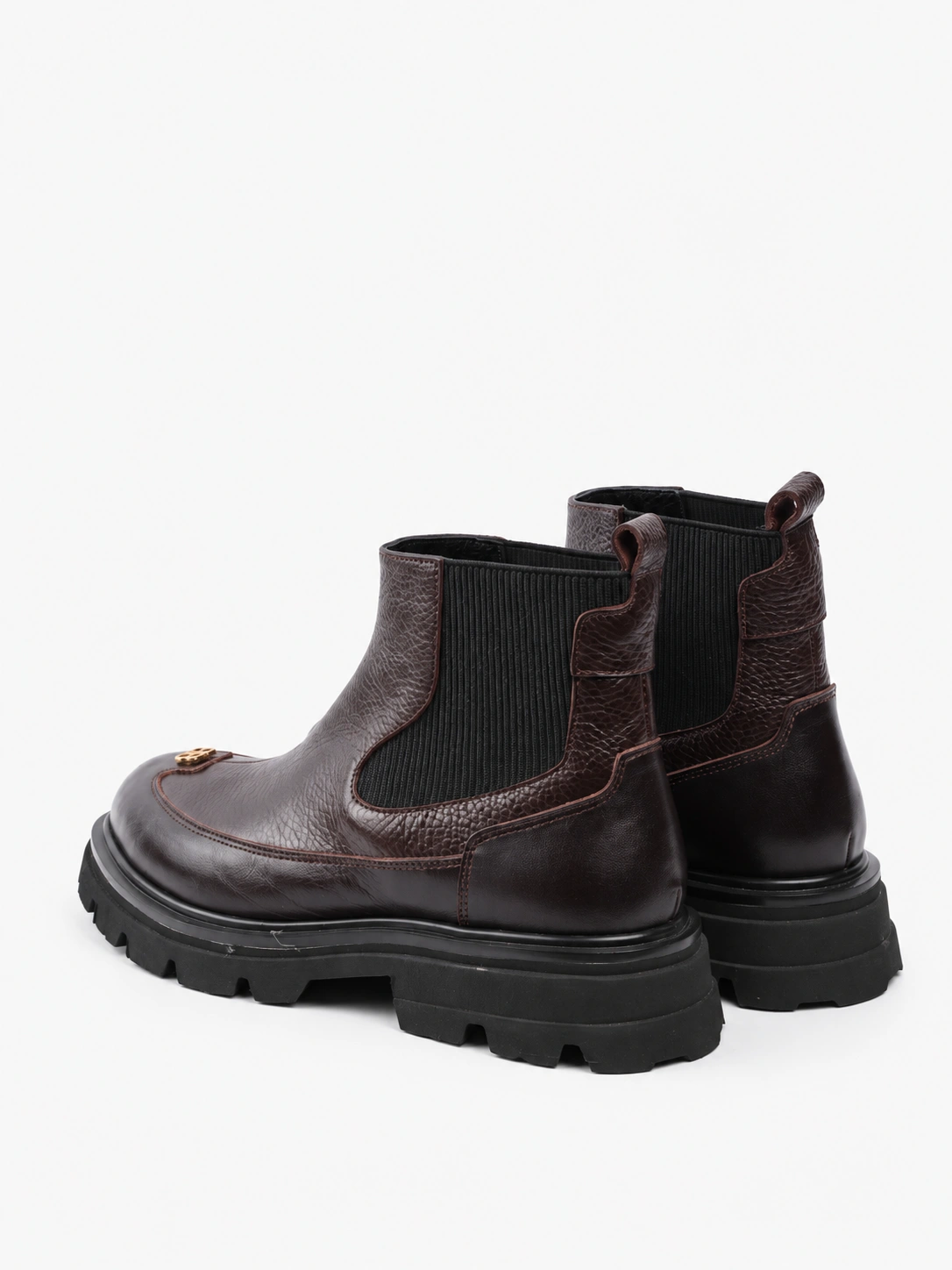 Botine Chelsea cu detaliu auriu — fotografia 3 din 5