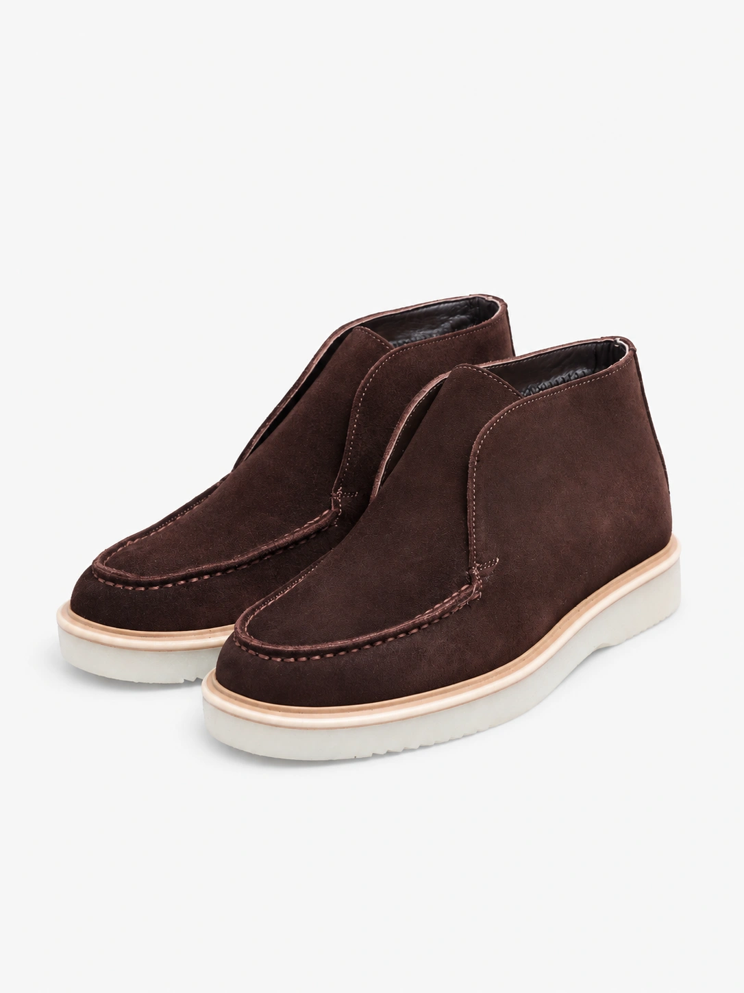 Loafers înalți în nuanță de ciocolată