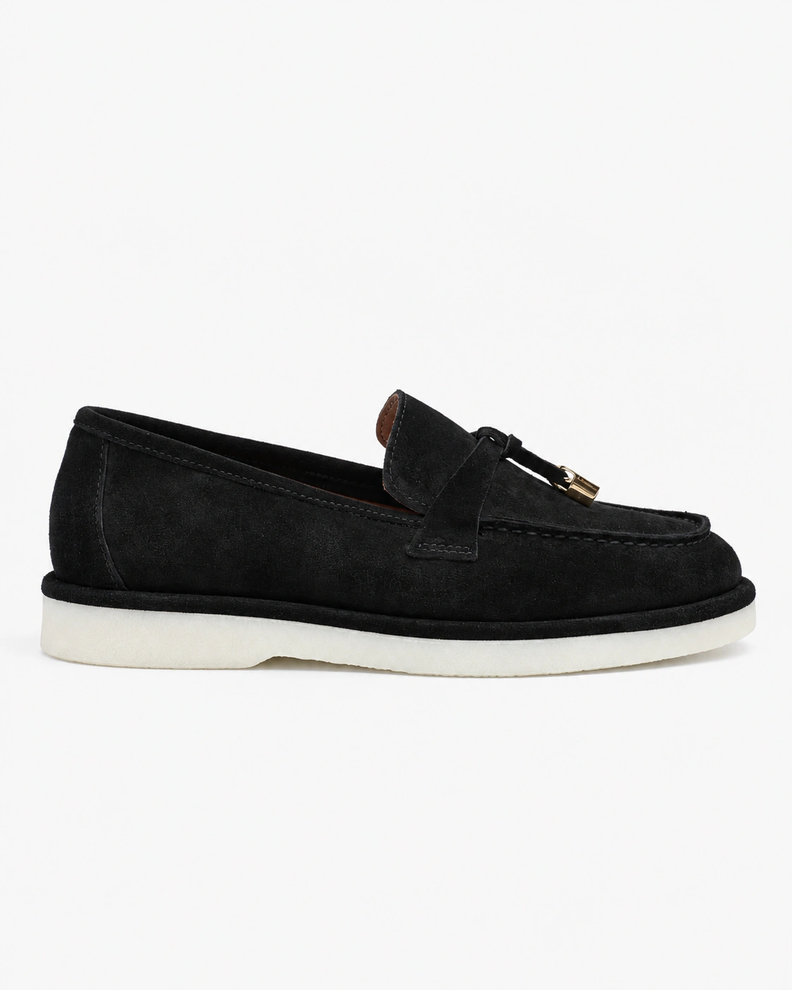 Loafers negri cu detalii aurii — fotografia 5 din 6