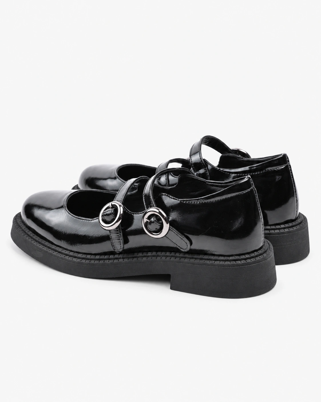 Pantofi casual din piele naturală lăcuită — fotografia 3 din 4