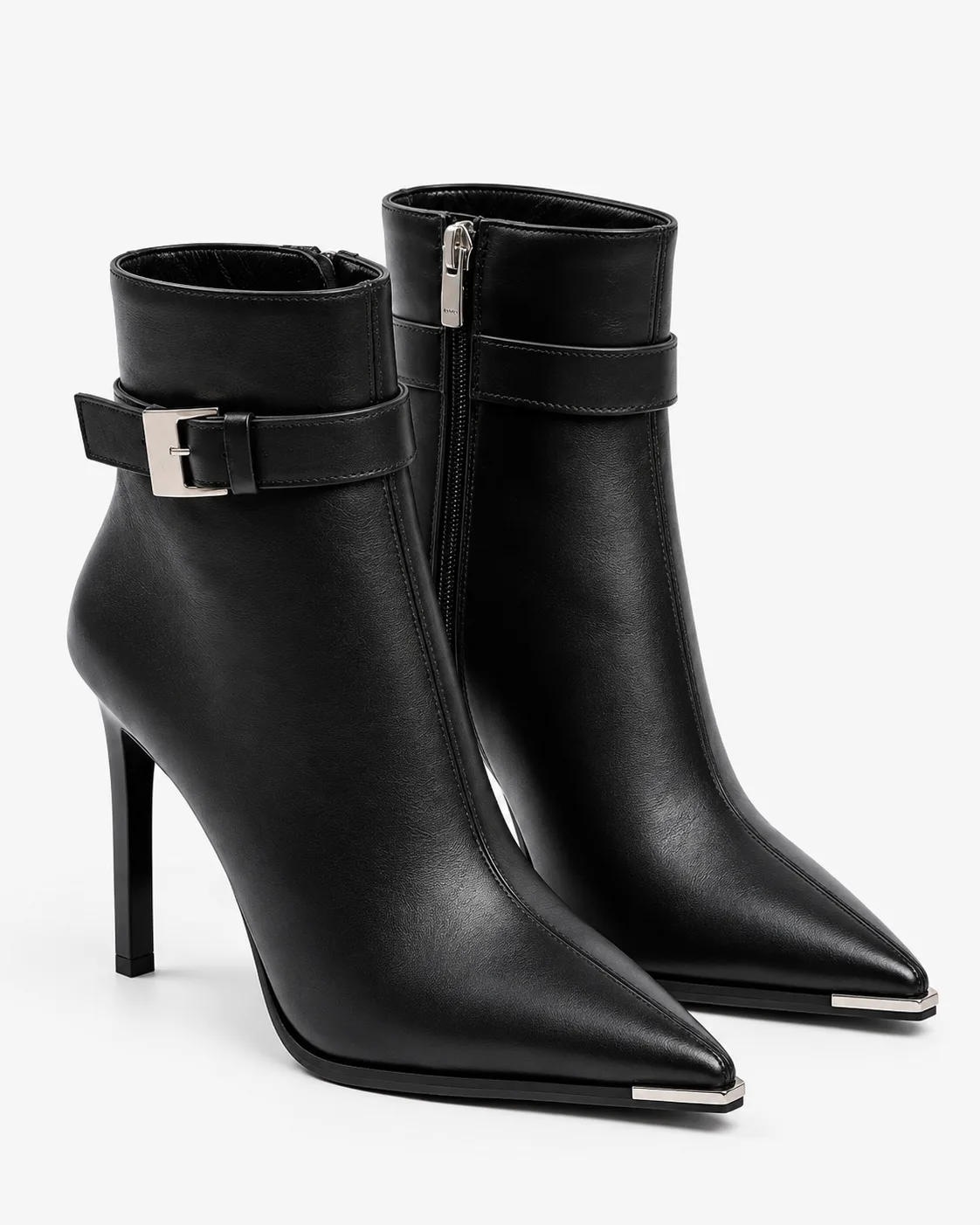 Botine negre cu toc